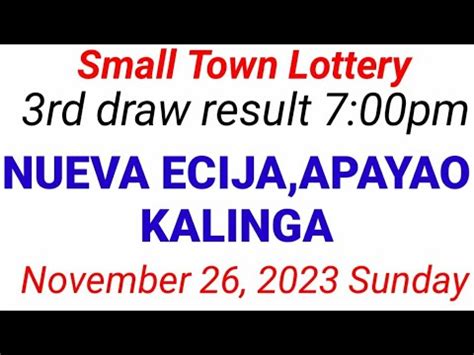 stl kalinga live today|KALINGA NOVEMBER 05,2023 7:00PM DRAW K2311.